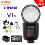Godox V1-N 2.4G Ttl Hss Flash Speedlite AK-R1 Color Gel Diffuser For Nikon. Fixed Price $248.00.