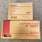 Sigma 70-210MM F4-5.6 Uc And EF-500ST Flash. Fixed Price $135.99.