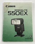 Canon 550EX Speedlite Flash Instruction Manual Guide Book / Users. Fixed Price $11.44.