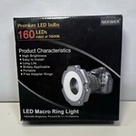 Neewer R-160S Light Leds 5600K For Nikon Canon Etc W/ Adapter Rings. Fixed Price $28.00.