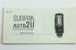 Sunpak - Auto 211 Electronic Flash Genuine Original User Instruction Manual. Fixed Price $9.99.