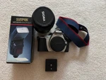 Canon Rebel 2000 35MM Film Camera Kit W/ Sigma 28-200MM Lens & Flash. Fixed Price $140.00.