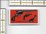 Guns - Wagon Wheels Wild West Action Cigarette Type Card #3. Fixed Price $6.24.