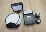 Lightpix Flashq X20 W/ Transmitter For Sony, 1 Receiver, Led Light, Diffuser. Fixed Price $69.00.