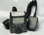 Meike MK-300 Flash (for Canon) With Vello E-ttl Cord Tested & Working. Fixed Price $39.75.