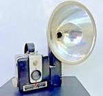 Kodak Vintage 1950S Brownie Hawkeye Flash Model 620 Iconic Bakelite Box. Fixed Price $27.00.
