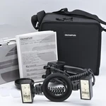 Olympus Twin Flash Set STF-22 With Original Box And Case Near Mint #11804. Fixed Price $252.70.