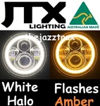 7" Jtx Headlights White Halo Flashes Amber Turning Dodge Plymouth Breeze Phoenix. Fixed Price $343.46.