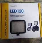 Promaster Led 120 Code 7200 Camera Camcorder Light. Fixed Price $17.99.