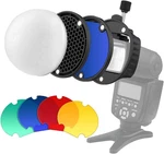 Flash Diffuser With Honeycomb Grid Ball Color Filter For Godox Yongnuo. Fixed Price $105.98.