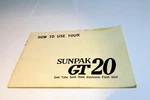Sunpak Gt 20 Flash Guide Book Manual How To Use. Fixed Price $12.22.