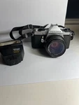 Vintage Pentax Super 35MM Film Camera With 50MM F/2 Lens Flash & Bag. Fixed Price $200.00.