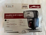Metz Mecablitz 44 AF-2 Digital Flash For Canon Cameras. Fixed Price $80.00.