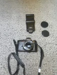 Konica Autoreflex T3 35MM Slr Film Camera Body Only/focal M500 Zoom Flash Unit. Fixed Price $34.77.
