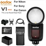 Godox V1N V1S V1C 2.4G Ttl Hss Camera Flash Speedlite Round Head Light Usa. Fixed Price $189.00.