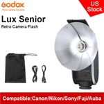 Us Godox Camera Flash Speedlite Lux Senior Retro GN14 6000K For Canon Nikon Sony. Fixed Price $119.00.
