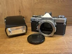 *near Mint ++* Olympus OM-1 Md Film Camera W/ Quick Auto 310 Flash From Japan. Fixed Price $135.70.