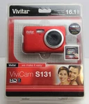 Vivitar Vivicam S131 16.1 Mp Digital Camera Red New. Fixed Price $59.99.