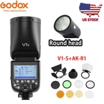 Us Godox V1-S 76WS Ttl Round Head Speedlite FLASH+AK-R1 Accessories Kit For Sony. Fixed Price $248.00.
