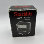 Starblitz 18T Camera Flash Black Vintage W/original Box & Instructions.. Fixed Price $14.99.
