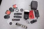 Leitz / Braun 340M Sca Flash With Remote And Other Leica Items Lot Free Shipping. Fixed Price $70.00.