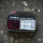 Minolta Maxxum 1800AF Shoe Mount Flash Black. Fixed Price $12.99.