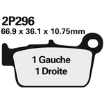 47378 - Brake Pads 2P296ST Nissin Compatible With 2021 Rieju Mr 300 Pro. Fixed Price $61.47.