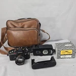 Vintage Konica Camera Bundle Autoreflex Tc Film Lens H 50MM Coast Bag. Fixed Price $79.99.