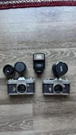 Canon Ft Ql Camera Parts / Lots Tefnon 35-70MM Lens Sunpak Flash & Teleconverter. Fixed Price $30.00.