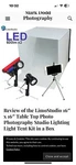 Limostudio 16" Photography Led Lighting Box Kit,. Fixed Price $50.00.