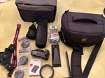 Lot Of Camera Bags-mounts-grip-film-covers-base Plates. Fixed Price $69.00.