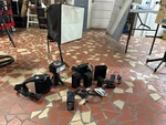 Metz 60 CT-4 Handle Mount Flash CT-1 Included With Stroboframe Bkt. Fixed Price $120.00.