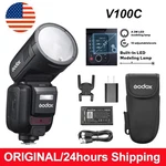 Godox V100C V100-C 2.4G Ttl Round Head Flash Speedlite For Canon Cameras. Fixed Price $306.00.