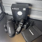 Profoto A1 Airttl-c For Canon Flash, Battery, Charger, Case And Box. Fixed Price $449.96.