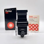Vivitar Zoom Thyristor 285 Auto Electric Flash. With Original Box Manual Tested. Fixed Price $37.99.