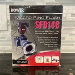 Bower SFD14N Digital Macro Closeup Ringlight Flash Nikon With Small Issue- Read. Fixed Price $19.99.