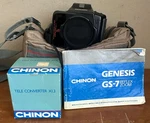 Chinon Genesis GS-7 Reflex Zoom 35MM Film Autofocus Slr Camera W/case Manual Blk. Fixed Price $97.00.