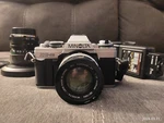 Minolta Xg-m Slr, Vivitar 19-35MM & Mc 55MM Lenses, Md Flash.. Fixed Price $115.00.
