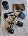 Rare Olympus OM-1 35MM Film Camera, Zuiko Lens, Flash, Manual Bundle Tested. Fixed Price $448.00.