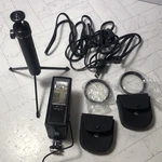Yashica Flash PRO-50 Dx Power Cord + Pocket Tripod ST-9 Close-up Lens 1 & 2. Fixed Price $34.95.