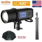 Godox AD400PRO 400WS Wireless Ttl All-in-one Studio Outdoor Flash +softbox+stand. Fixed Price $532.68.