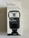 Sunpak DF4000U Powerzoom Flash For Canon And Niko Dslrs Carrying Case Included. Fixed Price $37.00.