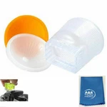 Cloud Lambency Flash Diffuser Orange White Dome Cover For Yongnuo YN560 YN568 ++. Fixed Price $19.99.