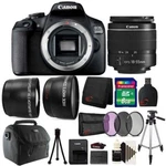 Canon Eos 2000D 24.1MP Dslr Camera + 18-55MM Lens 8GB Accessory Bundle. Fixed Price $472.99.