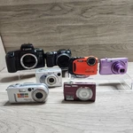 Sony Digital Lot Of 7- Broken Cameras Nikon Canon Is Film. Fixed Price $49.99.