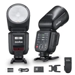 Godox V100N 2.4G 100WS Ttl Hss Round Head Touchscreen Flash For Nikon Camera. Fixed Price $307.00.