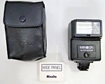 Minolta Auto 200X Flash, Wide Panel With Case. Fixed Price $26.96.