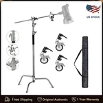 Heavy Duty Light Reflector Stand With Boom Arm Castor Wheels For Aputure Godox. Fixed Price $139.00.
