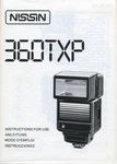 Nissin 360TXP Flash Instruction Manual Original. Fixed Price $12.95.