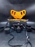 Vivitar 220/SL Camera With Two Extra Lenses And Carrying Case. Fixed Price $50.00.